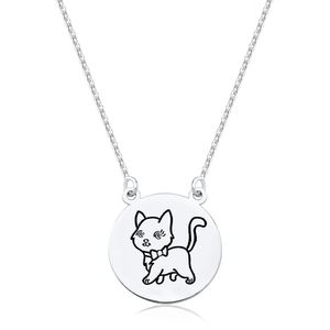Colar Redondo Gatinha em Prata 925 - PL24778