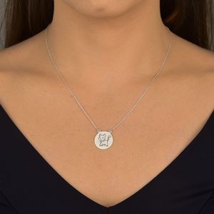 Colar Redondo Gatinha em Prata 925 - PL24778