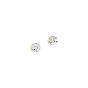 Brinco Pavê com Brilhantes em Ouro 18K - AU14409