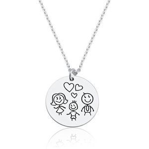 Colar Casal e Filho em Prata 925 - PL24803