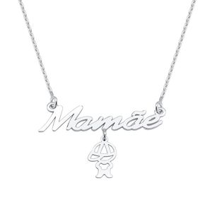 Colar Mamãe com Menino em Prata 925 - PL24825