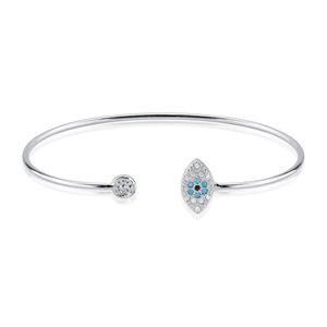 Bracelete Olho Grego Cravejado em Prata 925 - PL24821