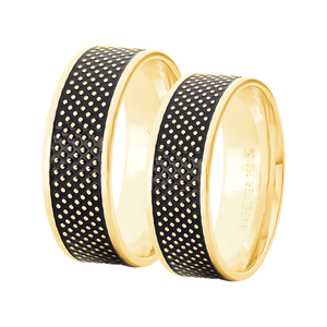 Par Alianças 7,0MM Anatômica em Ouro 18K - AU14503