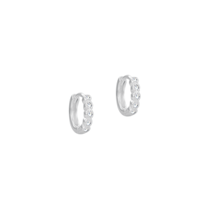 Argola Click com Zircônias P em Prata 925 - PL24144