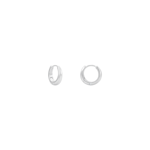 Argola Click com Ponto de Zircônia G em Prata 925 - PL24139