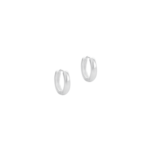 Argola Lisa Fio Quadrado em Prata 925 - PL24132