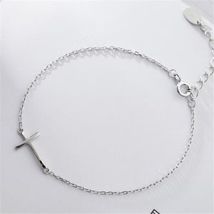 Pulseira Cruz Lisa em Aço Inoxidável - PL24363