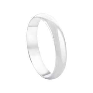 Aliança Masculina Anatômica 4MM em Prata 925 - PL23915