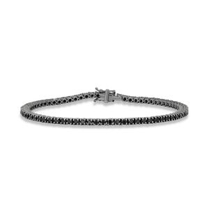 Pulseira Masculina Riviera em Prata 925 e Ródio Negro - PL24729
