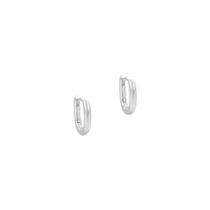 Brinco Argola Oval Lisa em Prata 925 - PL24941