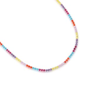 Colar Riviera Zircônias Multicor em Prata 925 - PL22179