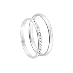 Aliança Masculina 2MM Anatômica em Prata 925 - PL24597