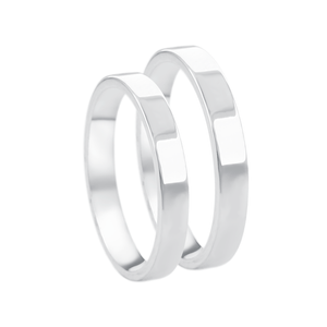 Aliança Feminina Anatômica 3MM Reta em Prata 925 - PL23922