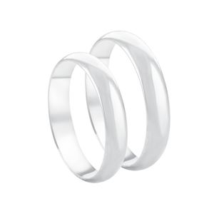 Aliança Feminina Anatômica 4MM em Prata 925 - PL23914