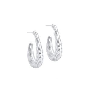 Brinco Argola 3D em Prata 925 - PL24966