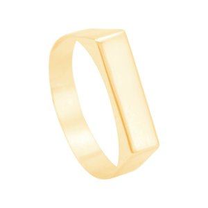 Anel Placa em Ouro 18K - AU14627