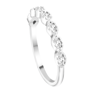 Anel Navetes White em Prata 925 - PL24662