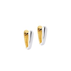 Argola Bicolor em Ouro 18K - AU14584