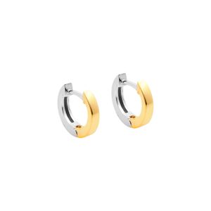 Argola Bicolor G em Ouro 18K - AU14583