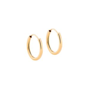 Argola Fio Quadrado em Ouro 18K - AU14589
