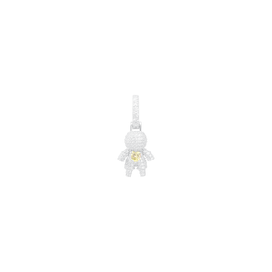 Pingente Urso Cravejado com Zircônia em Prata 925 - PL24302