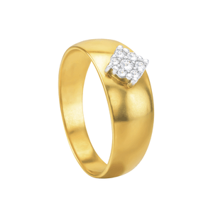 Anel Diamantes em Ouro 18K - AU14686