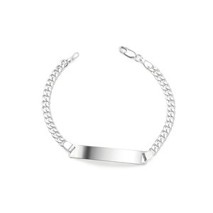 Pulseira Masculina com Placa em Prata 925 - PL27023
