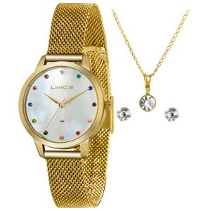 Kit Relógio Feminino Lince Funnt - LRG4702L K064B1KX