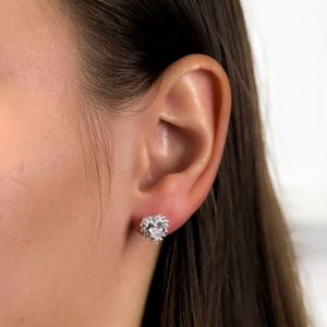 Brinco Coração com Zircônia em Prata 925 - PL25608